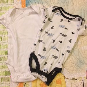 Set of 2 infant onesies